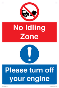 CV16903: No idling Zone - Please turn off your engine