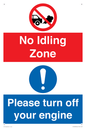 CV16903: No idling Zone - Please turn off your engine