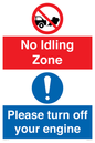 CV16903: No idling Zone - Please turn off your engine