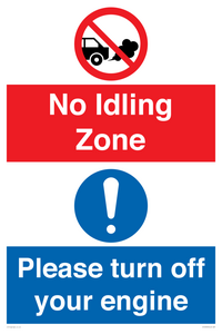 CV16903: No idling Zone - Please turn off your engine
