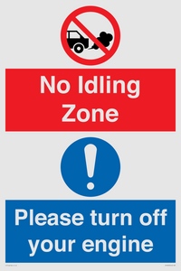CV16903: No idling Zone - Please turn off your engine