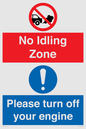 CV16903: No idling Zone - Please turn off your engine