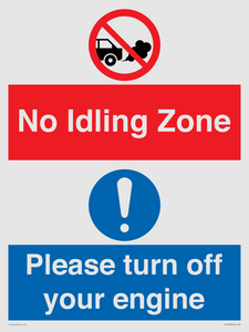 CV16903: No idling Zone - Please turn off your engine
