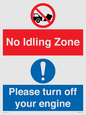 CV16903: No idling Zone - Please turn off your engine