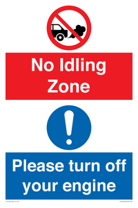 CV16903: No idling Zone - Please turn off your engine