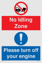 CV16903: No idling Zone - Please turn off your engine