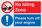 CV16903: No idling Zone - Please turn off your engine