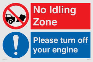 CV16903: No idling Zone - Please turn off your engine