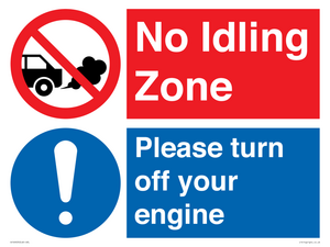CV16903: No idling Zone - Please turn off your engine