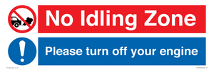 CV16903: No idling Zone - Please turn off your engine