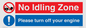 CV16903: No idling Zone - Please turn off your engine