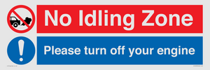 CV16903: No idling Zone - Please turn off your engine