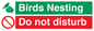 CV16925: Birds Nesting - Do not disturb