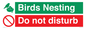 CV16925: Birds Nesting - Do not disturb
