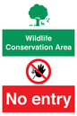 CV16954: Wildlife Conservation Area - No entry