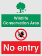 CV16954: Wildlife Conservation Area - No entry
