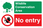 CV16954: Wildlife Conservation Area - No entry