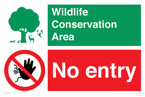 CV16954: Wildlife Conservation Area - No entry