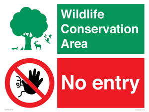 CV16954: Wildlife Conservation Area - No entry