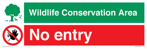 CV16954: Wildlife Conservation Area - No entry