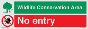 CV16954: Wildlife Conservation Area - No entry