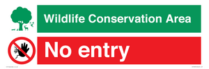 CV16954: Wildlife Conservation Area - No entry