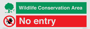 CV16954: Wildlife Conservation Area - No entry