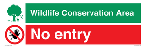 CV16954: Wildlife Conservation Area - No entry