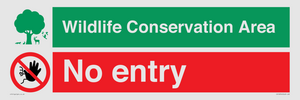 CV16954: Wildlife Conservation Area - No entry