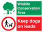 CV16963: Wildlife Conservation Area - Keep dogs on leads