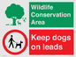 CV16963: Wildlife Conservation Area - Keep dogs on leads