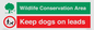 CV16963: Wildlife Conservation Area - Keep dogs on leads