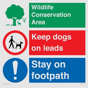 CV16965: Wildlife Conservation Area - Keep dogs on leads - stay on footpaths