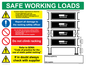 CV5196: Safe Working Load Racking Sign