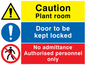 CV5294: Plant room combination sign