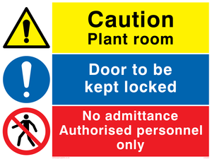 CV5294: Plant room combination sign