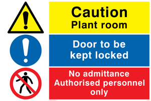 CV5294: Plant room combination sign