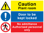 CV5294: Plant room combination sign