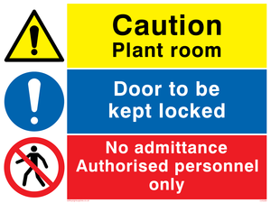 CV5294: Plant room combination sign