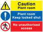 CV5295: Plant room combination sign