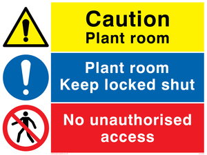 CV5295: Plant room combination sign