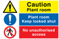 CV5295: Plant room combination sign