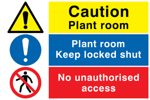CV5295: Plant room combination sign