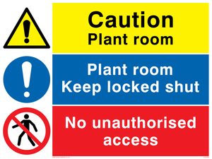CV5295: Plant room combination sign