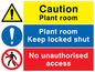 CV5295: Plant room combination sign