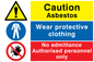 CV5377: Asbestos combination sign