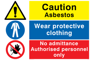 CV5377: Asbestos combination sign