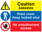 CV5377: Asbestos combination sign