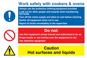 CV5379: Work safely with cookers and oven