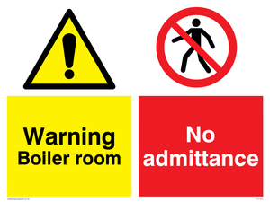 CV5386: Boiler room & No admittance